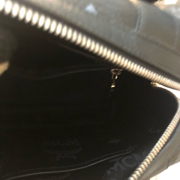 Authentic MCM Boston Bag with bag charm - Picture 6 of 16